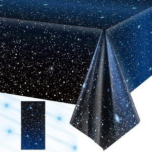 Starry Night Space Tablecloth for Birthday 54" x 108"